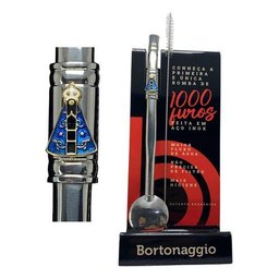 Bomba de Inox para Chimarrão com Bojo de Mil Furos 21 e 24cm - Ap252camf - 1