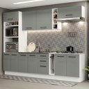 Ver imagem 1 de Cozinha 290005 com Armário e Balcão Branco/cinza