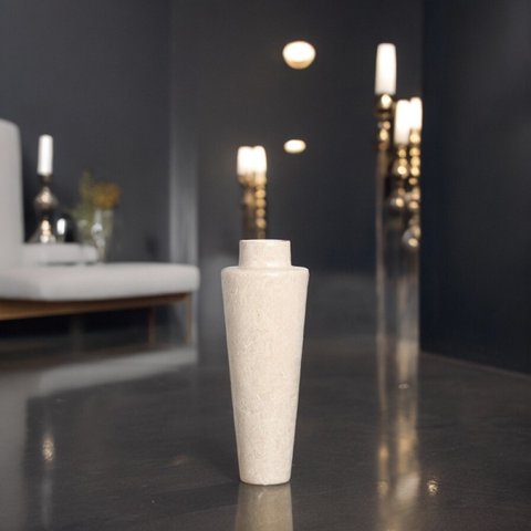 Vaso de Chão Paris Decoração em Cerâmica Bege Petra