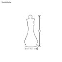 Ver imagem 3 de Conjunto Peças De Xadrez Decoração Em Cerâmica Clássica Branca