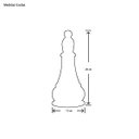 Ver imagem 4 de Conjunto Peças De Xadrez Decoração Em Cerâmica Clássica Branca