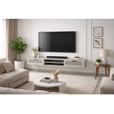 Ver imagem 2 de Rack Suspenso Santorini MDF com 2 Gavetas 1.80m Cor Off White