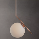 Ver imagem 1 de Lustre Pendente Bravalumi Luna Globo E27 Bivolt Rose Gold