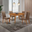 Ver imagem 6 de Mesa de Jantar Copper 120 cm Tampo MDF Canto Copo Laminado com 4 Cadeiras Lira