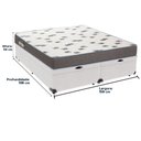 Ver imagem 4 de Cama Box Queen com Bau Ortobom D33 Light Bege Cor:branco