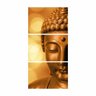 Quadro Conjunto Vertical Buda Budismo decorativo 3 Peças - 2