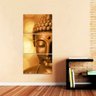 Quadro Conjunto Vertical Buda Budismo decorativo 3 Peças - 1