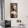 Conjunto 3 Peças Budismo Buda Statue Arte Vertical - 1