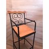 Cadeira Para Refeição Infantil Ferro e Madeira - 6
