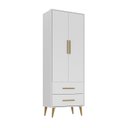 Ver imagem 2 de Guarda-Roupa Infantil Encanto Espresso Móveis Branco