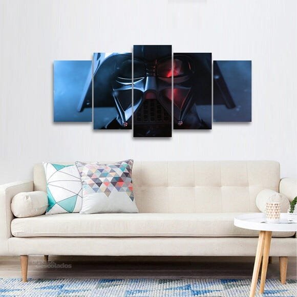 Quadro decorativo Star Wars Filmes Para Quarto Mosaico - 1