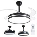 Ver imagem 1 de Ventilador de Teto Grande Luz Led 3 em 1 Lampada Controle Remoto Pa Retratil Casa Trabalho Moderno S