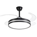 Ver imagem 6 de Ventilador de Teto Grande Luz Led 3 em 1 Lampada Controle Remoto Pa Retratil Casa Trabalho Moderno S