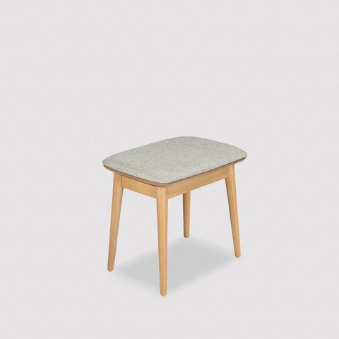 Banqueta para Penteadeira Estofada Pés de Madeira 50CMX48CM Liva Verde