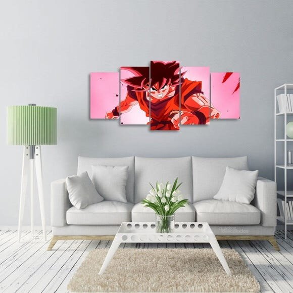 Quadro decorativo Goku Dragon Ball Para Quarto Mosaico - 2