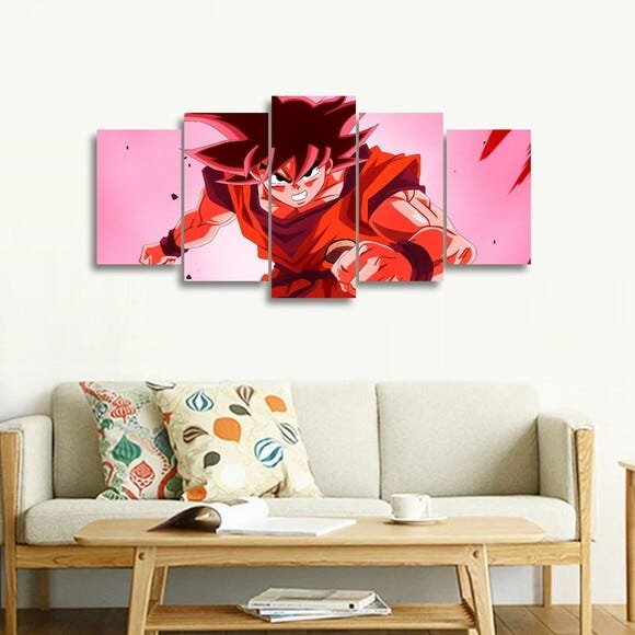Quadro decorativo Goku Dragon Ball Para Quarto Mosaico - 4