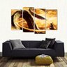 Quadro Decorativo Dragon Ball Goku Quarto Em Tecido 4 Peças - 3