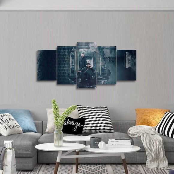 Quadro Sherlock Holmes e Watson Mosaico Para Quarto Hall - 3