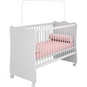 Ver imagem 2 de Quarto Infantil Berço e Cômoda Certificado Inmetro Branco - Qmovi