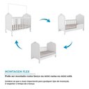 Ver imagem 7 de Berço Mini Cama 3 em 1 100% MDF Maya Espresso Móveis Branco Brilho/Corino