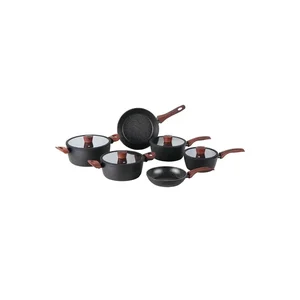 Jogo de Panelas Antiaderente Ceramic Life 6 Peças Sirius Indução Preto 4814/103 Brinox