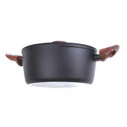 Jogo de Panelas Antiaderente Ceramic Life 6 Peças Sirius Indução Preto 4814/103 Brinox - 2