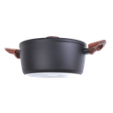 Ver imagem 2 de Jogo de Panelas Antiaderente Ceramic Life 6 Peças Sirius Indução Preto 4814/103 Brinox