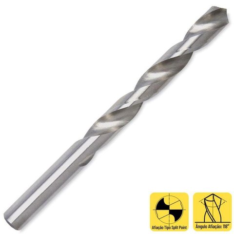 Broca Haste Paralela - 3-16 - Din 338 N - 10 Peças - 05,0029 - Rocast