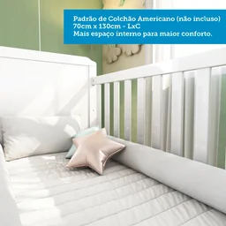 Berço Minicama 2 em 1 Americano 100% MDF Cloe - 13