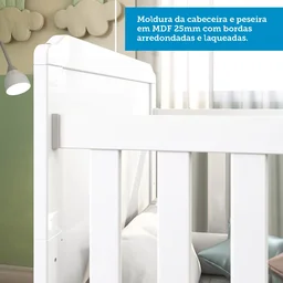Berço Minicama 2 em 1 Americano 100% MDF Cloe - 10