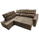 Ver imagem 6 de Sofá de Canto Esquerdo 2,65x2,30m Retrátil e Reclinável com Molas Ensacadas Cama inBox Nobre