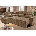 Ver imagem 2 de Sofá de Canto Esquerdo 2,65x2,30m Retrátil e Reclinável com Molas Ensacadas Cama inBox Nobre