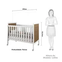 Ver imagem 5 de Berço Mini Cama 2 em 1 Americano em MDF Cloe 