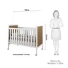 Berço Mini Cama 2 em 1 Americano em MDF Cloe  - 5