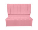 Ver imagem 1 de Jogo Cabeceira e Recamier Baú para Cama Box Casal King 1.95:rosa