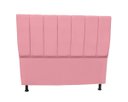 Ver imagem 2 de Jogo Cabeceira e Recamier Baú para Cama Box Casal King 1.95:rosa