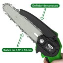 Ver imagem 4 de Mini Motosserra Elétrica Portátil 21v C/2 Baterias Lítio Tser21