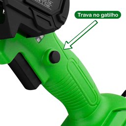 Mini Motosserra Elétrica Portátil 21v C/2 Baterias Lítio Tser21 - 7