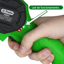 Mini Motosserra Elétrica Portátil 21v C/2 Baterias Lítio Tser21 - 8