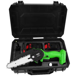 Mini Motosserra Elétrica Portátil 21v C/2 Baterias Lítio Tser21 - 3