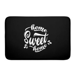 Tapete Emborrachado de Porta Preto Home Sweet Home - 2