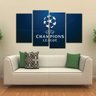Quadro Decorativo Champions League Mosaico Em Tecido 4 Peças - 2