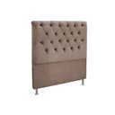 Ver imagem 1 de Painel de Cama Box Estofada Solteiro Embaixatriz Plus Suede Bege - Simbal