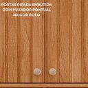 Ver mais imagens de Cozinha Completa Helena 6 Portas 2 Gavetas Ripado Cinamomo/off White - Pnr Móveis