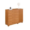 Ver imagem 1 de Cômoda 5 Gavetas 1 Porta 122cm Paris - Benetil Cinamomo