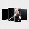Quadro Decorativo James Hetfield Metallica Em Tecido 4 Peças - 3