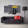 Quadro Decorativo How I Met Your Mother Em Tecido 4 Peças 1R - 3