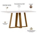 Ver mais imagens de Conjunto de Jantar Elian 6 Lugares Tampo em Vidro Off White 160cm Lyam Decor