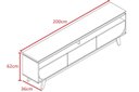 Ver imagem 4 de Rack Selene para TV de até 75 Polegadas - Cumaru - Madetec