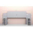 Ver imagem 2 de Cabeceira Casal Regulável com Prateleiras Acapulco J&A Móveis